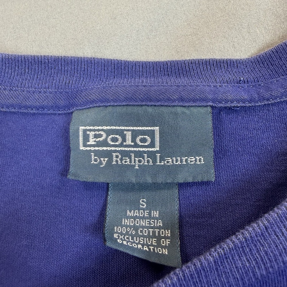 VTG Polo Ralph Lauren Men's T Shirt Size Small Royal Blue Shortsleeve Pullover - Picture 3 of 8